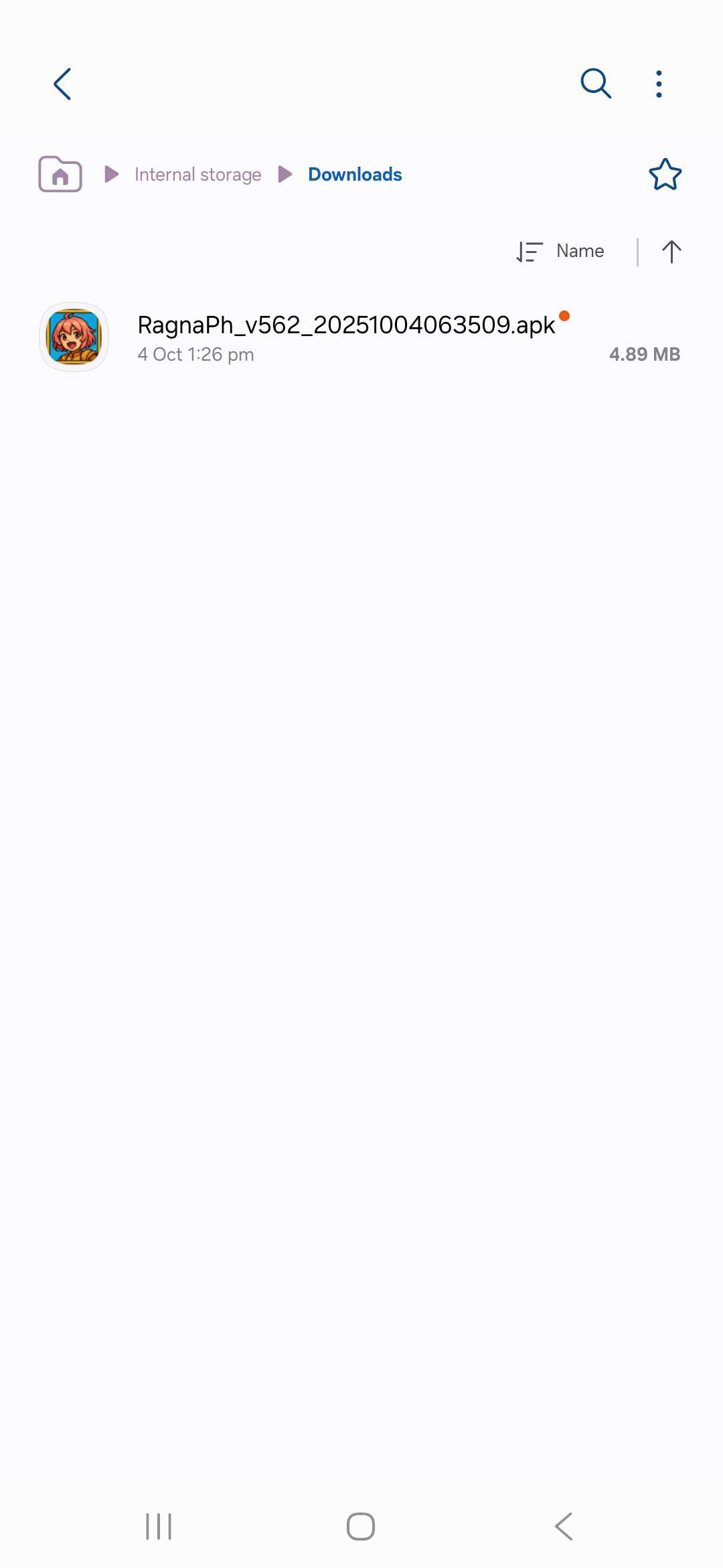 Downloading the RagnaPH Android APK file