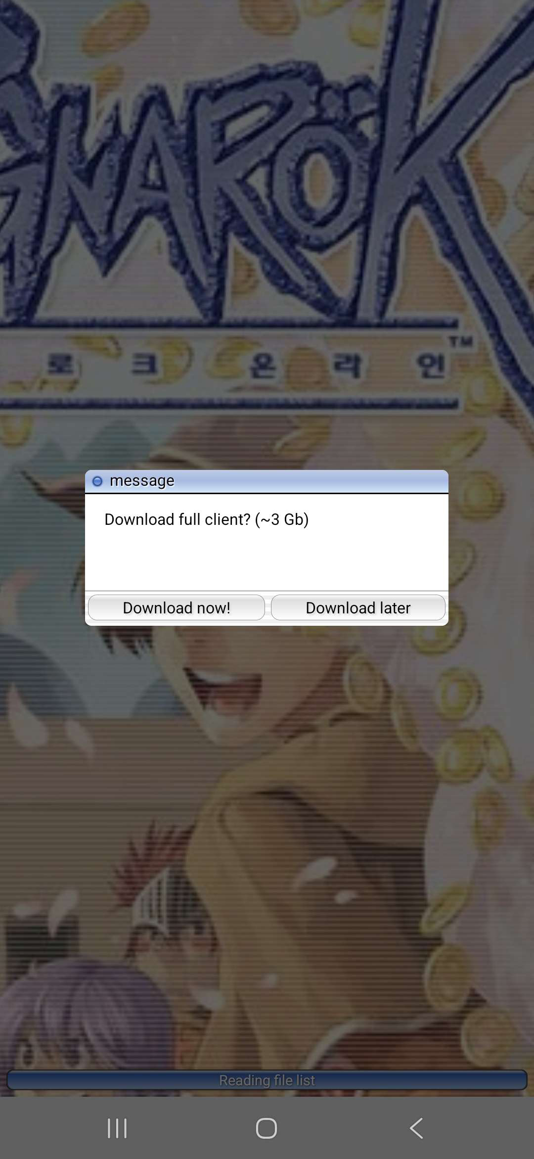 RagnaPH client downloading resources