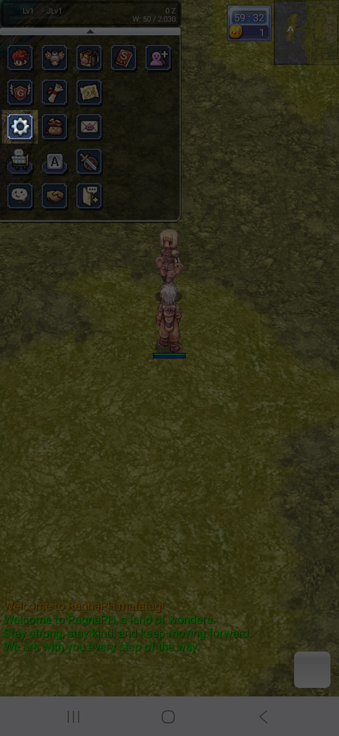 Gear icon in RagnaPH