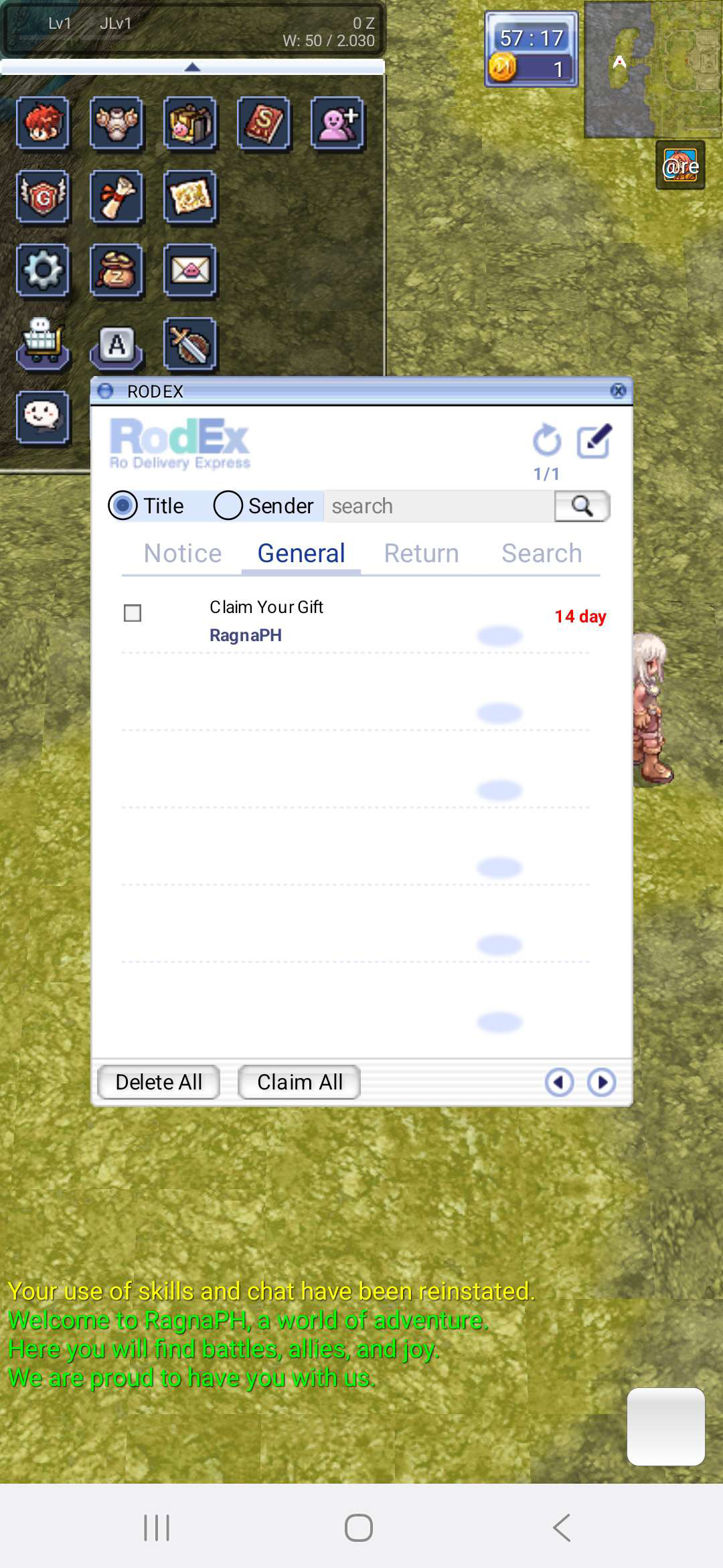 Rodex inbox in RagnaPH