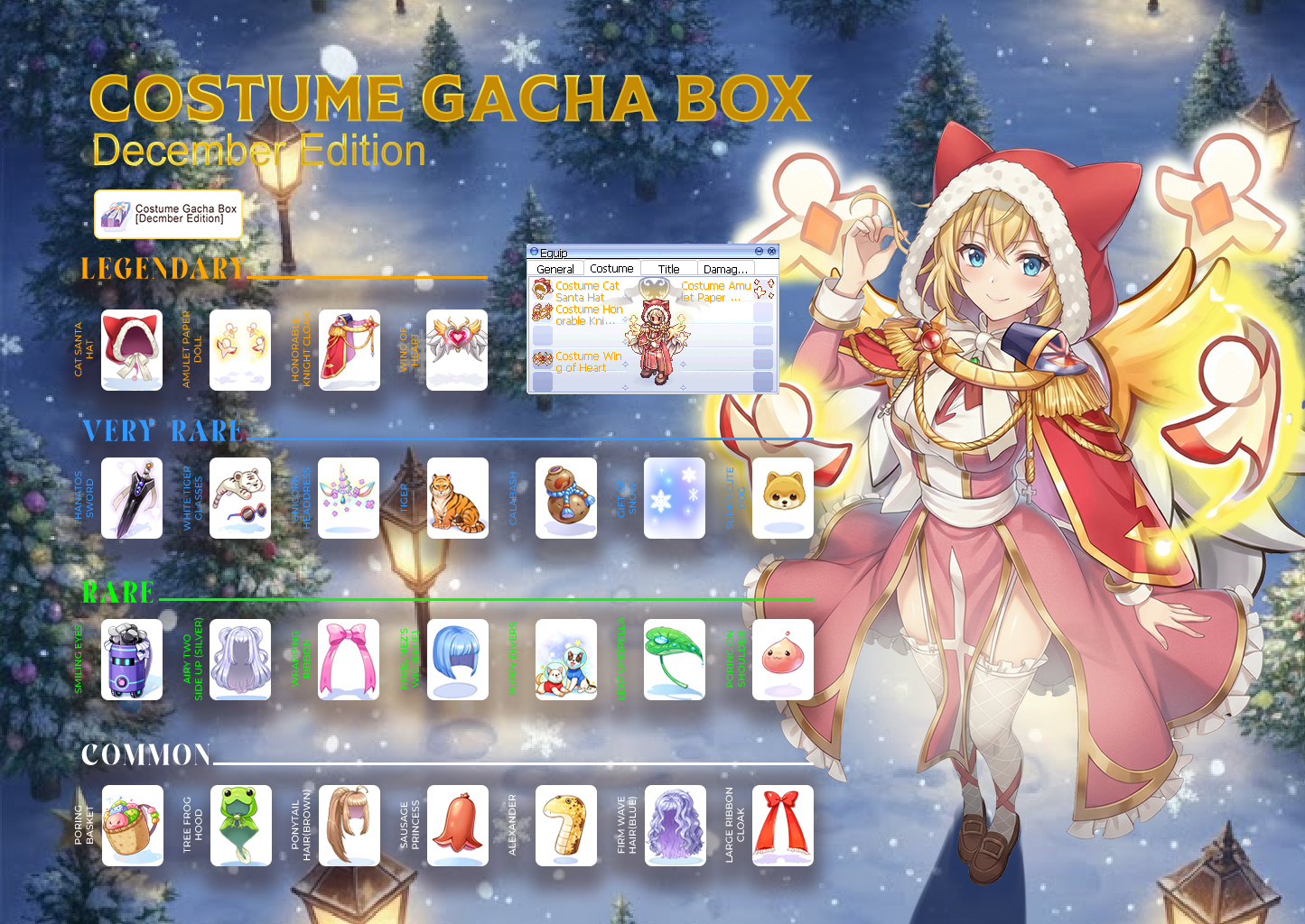 RagnaPH Costume Gacha Box — December Edition preview
