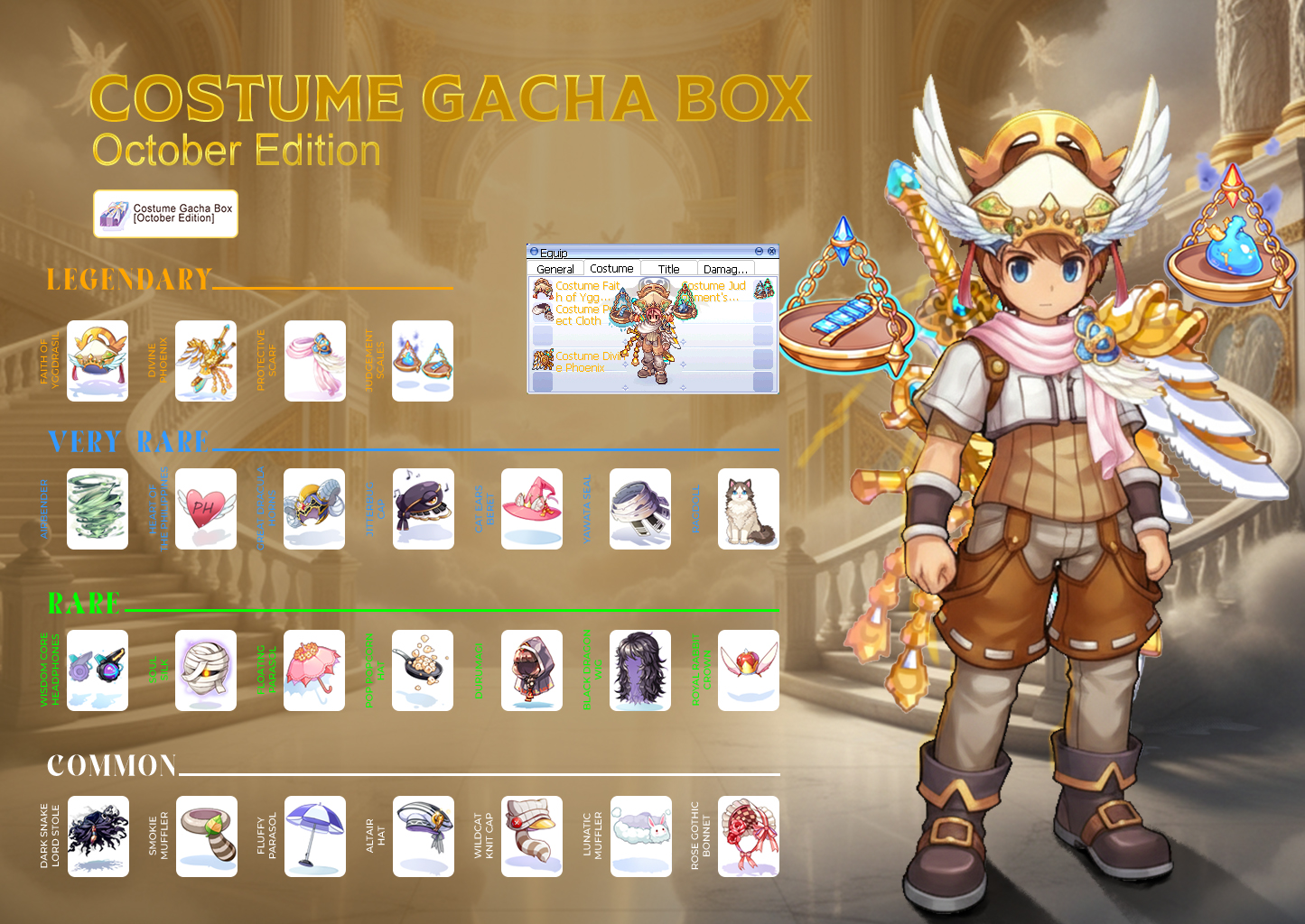 RagnaPH Costume Gacha Box — October Edition preview